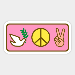 Peace! Sticker